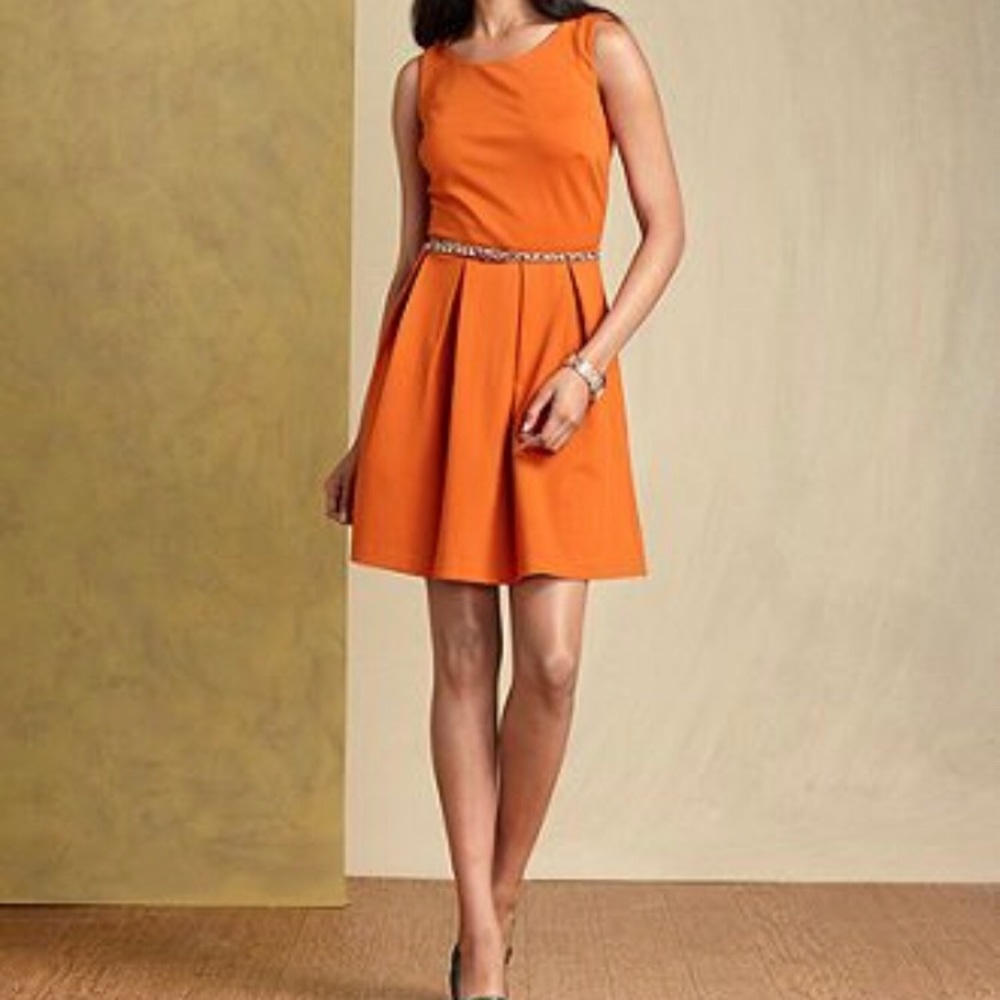 Tommy Hilfiger Sleeveless Belted A-Line Dress S